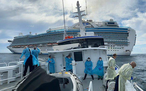 Crew Quarantine support on the Ruby Princess with Aspen Medical
